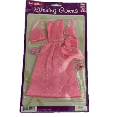 Vintage 11.5  Doll Evening Gowns 2 Outfits For Barbie Size Clothes Accessories