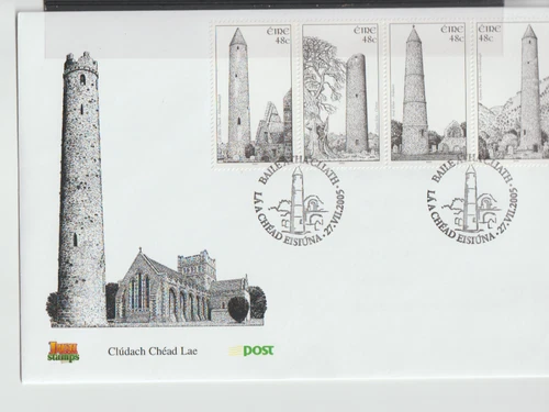 Ireland 2005  Round Towers FDC per scan .. envelope flap closed