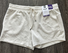 Member's Mark Sandwash Shorts Womens 2XL White 4" Inseam Drawstring Stretch