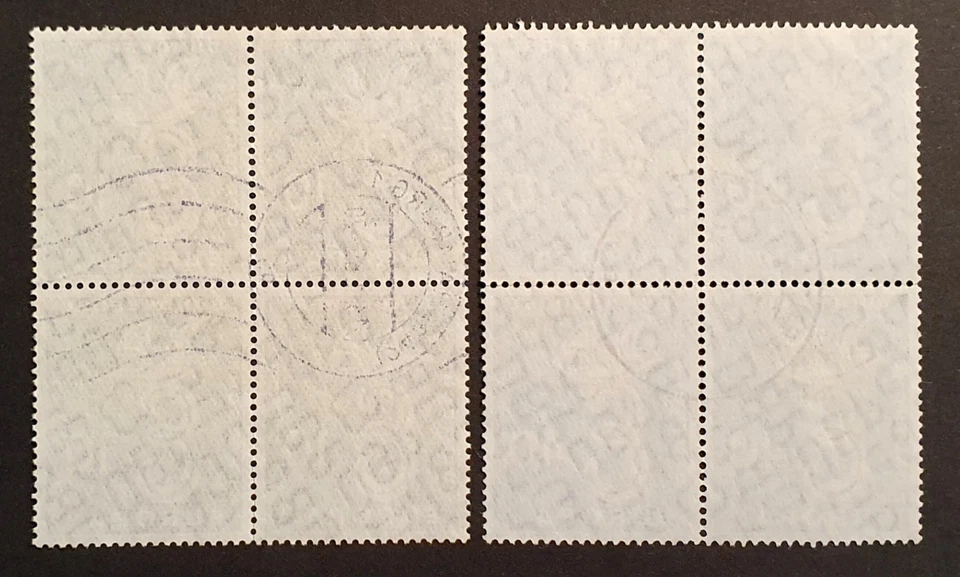 Germany Stamps 1958 Europa Dove Set of 2 in Blocks of 4 SG1212 & 1213 VFU - Image 2 of 2