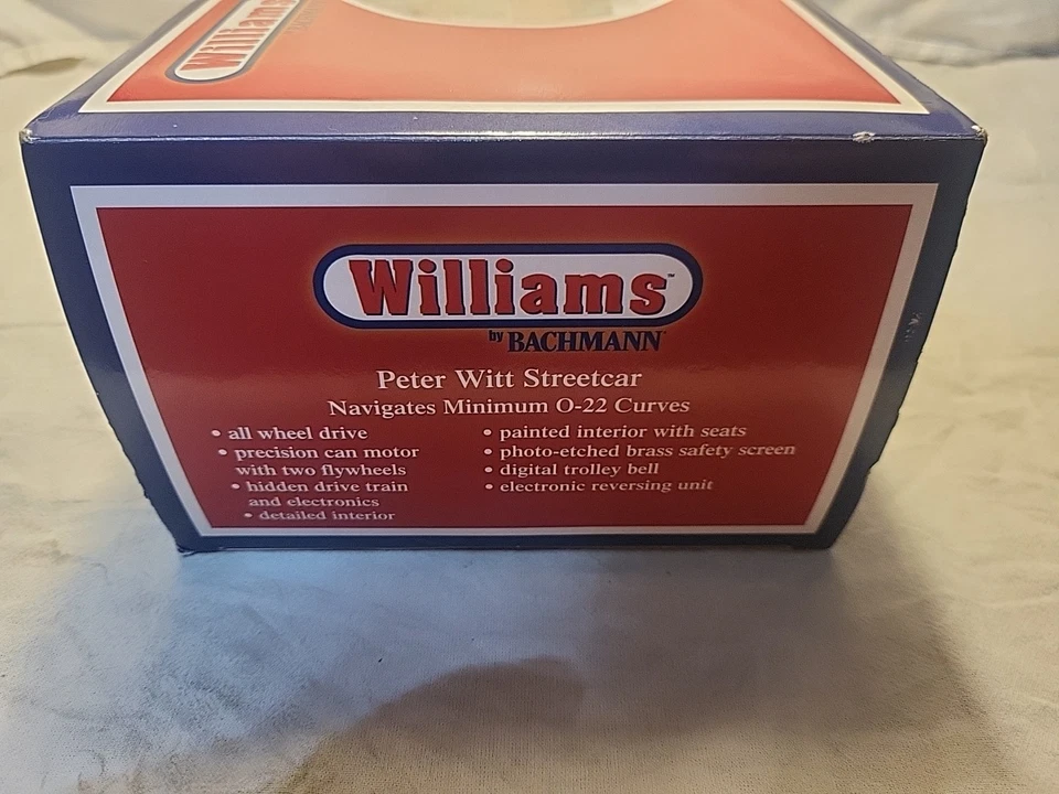 Williams by Bachmann 23902 PETER WITT STREETCAR-CHICAGO SURFACE LINES NIB - Image 3 of 4