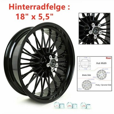 18x5.5 Spoke Hinterradfelge Felge für Harley Dyna Street Bob FXDB Fat Bob FXDF