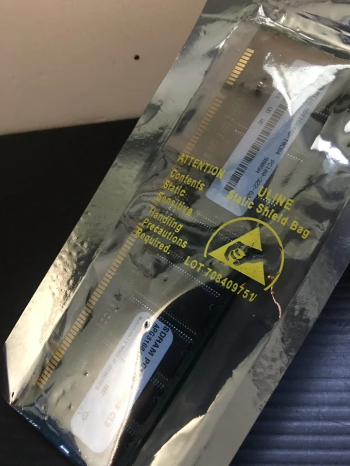 Micron MT16LSDT1664AG-10CB4 128MB PC100-322-620 Desktop PC SDRAM RAM ***New - Image 3 of 4