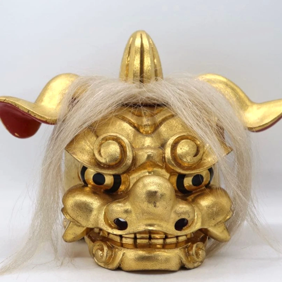金色日本古董面具| eBay