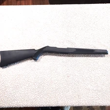 Ruger 10/22 black synthetic stock standard barrel channel