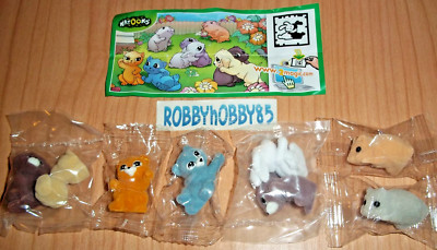 ANIMALS IN THE GARDEN COMPLETE SET WITH PAPERS KINDER JOY SURPRISE EGG TOYS 2013