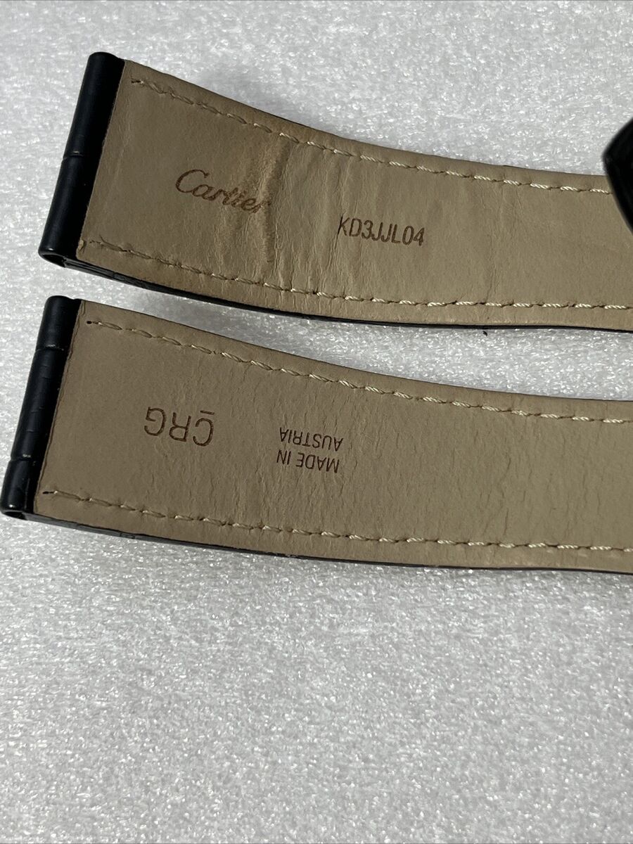 Cartier Watch Strap Santos XL 24mm KD3JJL04 Alligator Black Cartier Watch Strap Santos XL 24mm KD3JJL04 Alligator Black