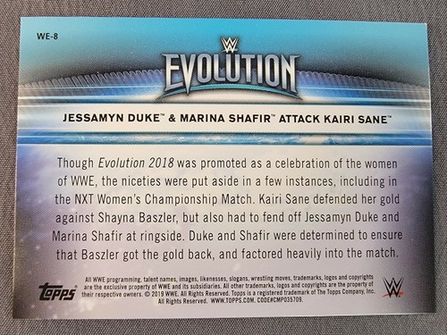 2019 Topps WWE Women's Division Evolution WE 1-10 Insert Singles Set Builder - Picture 17 of 21