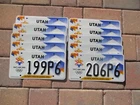 1 (one!) Utah Olympics license plate  of MY choice and number