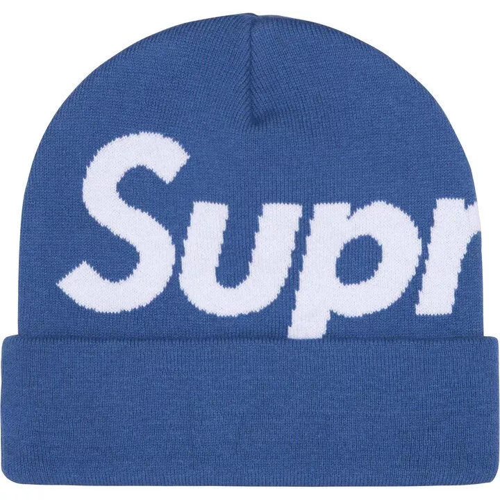 Bonnet Supreme Grand Logo Ardoise Bleu Commande Confirmée
