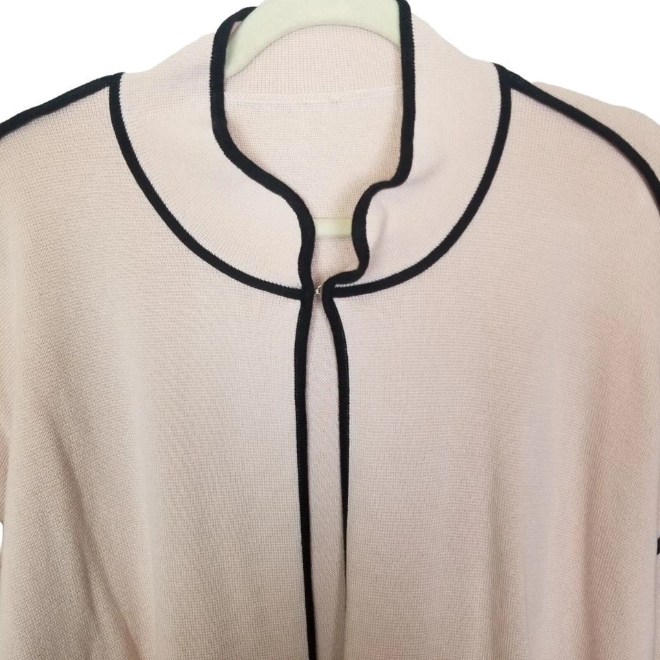 Suéter Marla Wynne Plumero Cárdigan Tejido Suéter Mujer 1X Rosa Talla Grande Suéter Foto 2 de 4