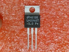 5 PC NATIONAL SEMI LM2940T-5.0 P+ 5V 1A POS LOW DROPOUT LINEAR VOLTAGE REGULATOR