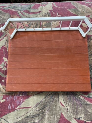 Vintage Little Tikes Blue Roof Doll House deck and railing Replacement Part - Picture 1 of 3