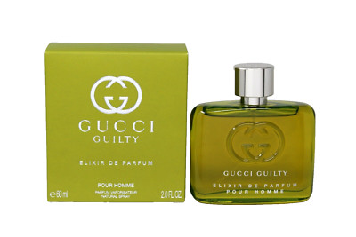GUCCI GUILTY ELIXIR DE PARFUM POUR HOMME PARFUM SPRAY 60 ML/2 FL.OZ.