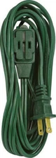15 ft. 16/2 3-Outlet Light-Duty Green Indoor Triple Tap Extension Cord, 125V