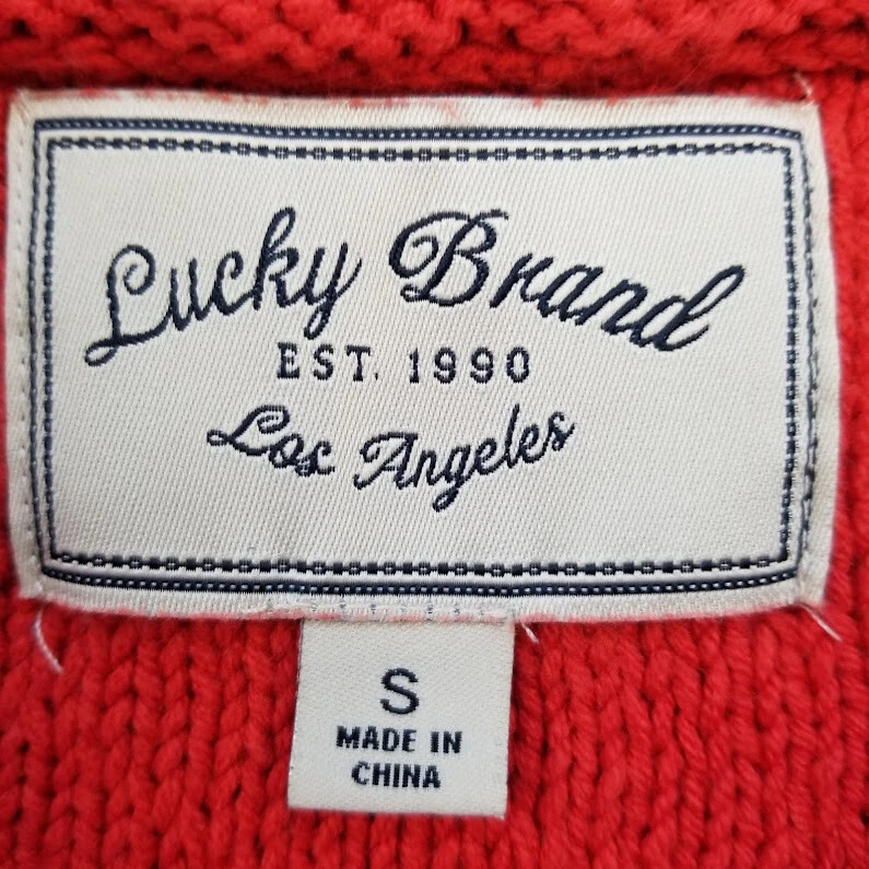 Chaqueta Moto Lucky Brand Para Mujer Pequeña S Roja Manga Larga Cuello Bolsillos Elastizados Foto 4 de 4