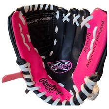 Rawlings Girl's Softball/Baseball Glove Pink  Black Players Series PL91PB9' New