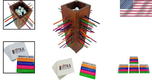 TOTIKA Tarjetas de Mindfulness y Divertida Torre Plunktika - Juego Interactivo para Todas las Edades - Imagen 2 de 9