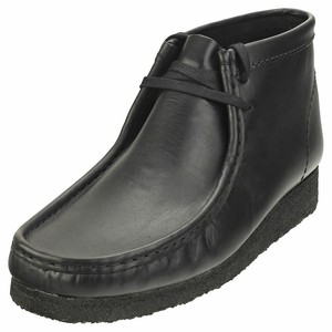 clark wallabees black