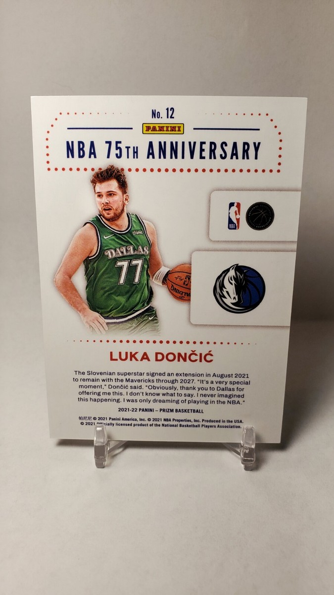 2021-22 Prizm Luka Doncic NBA 75th Anniversary Logo SSP Case 2021-22 Prizm Luka Doncic NBA 75th Anniversary Logo SSP Case