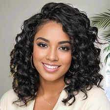 Ocean Wave Crochet Hair 9" Curly Pre-Looped - 7 Packs Deep Wave Extensions