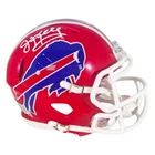 Jim Kelly Signed Buffalo Bills Throwback 87-01 Speed Mini Football Helmet (Becke