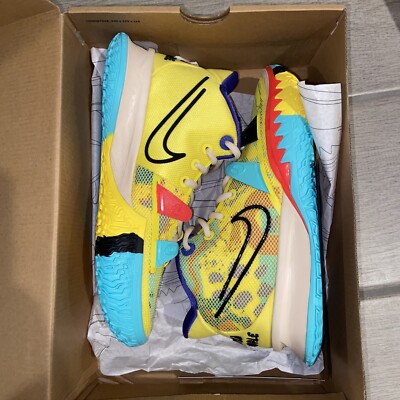 【最終値下げ】NIKE Kyrie 7 Yellow 箱付き Nike Kyrie 7 1 World 1 People Yellow Strike CQ9326-700 Mens Sz 7