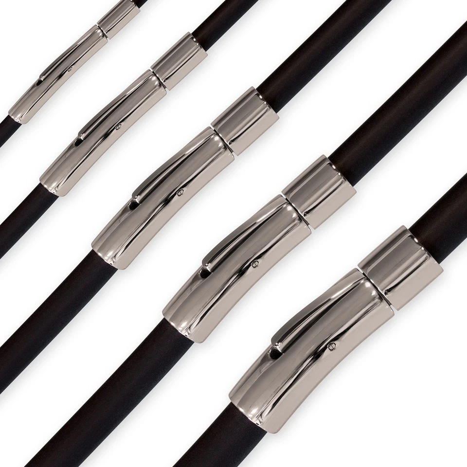 Kautschuk Kette Halskette Armband Choker Surfer 18-70 cm / 2, 3, 4, 5, 6 mm  - Bild 1 von 4