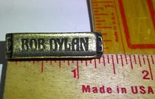 Bob Dylan harmonica pin vintage collectible old rock band folk music memorabilia