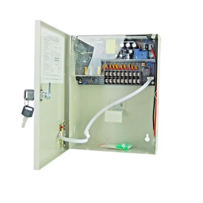 RVT SECURITY Alimentatore box UPS 12V 9 Uscite 15 A Funzione 180 W Batteria Cassa in metallo