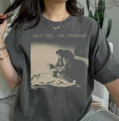 Vintage Retro Billy Joel The Stranger Shirt Short Sleeve Gift For Fans S-5Xl