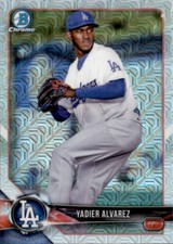 2018 BOWMAN CHROME PROSPECT MOJO LOS ANGELES DODGERS - YADIER ALVAREZ #BCP22