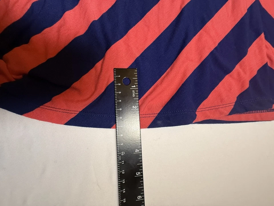 Falda a rayas Jessica Simpson Blue Depths Spirit "Bree" talla 3X, nueva con etiquetas, venta al por menor $49-462 Foto 4 de 4