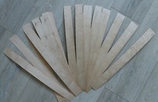 Birch Wood veneer strips, 24 sheets - 0.6mm  1/42  