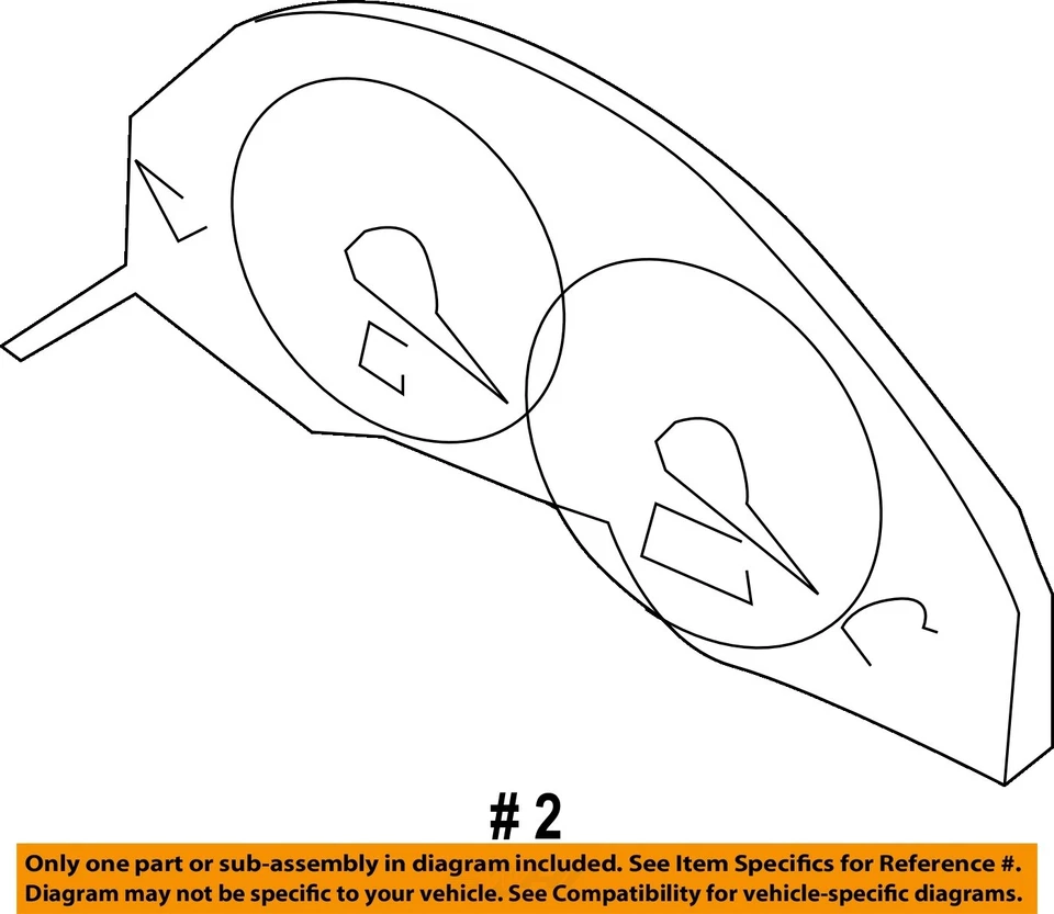 Medidor de velocímetro usado serve: 2009 Subaru Legacy cluster mercado dos EUA Outback 2.5L B - Imagem 4 de 4