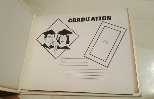 RARE Vintage Antique Collectors GRADUATION Album Scrapbook * GIFT - Picture 6 of 12