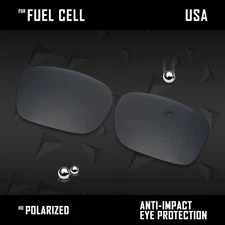 iROX Polarized Replacement Lenses for-Oakley Fuel Cell OO9096  - Black