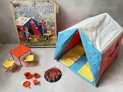 Vintage 1972 Mattel Barbie Camp-Out Tent  #4288 selten mit Original Verpackung