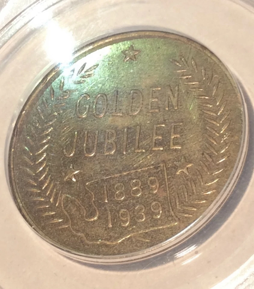 Triple Struck ANACS 1939 Washington Fair Token Coin- Only Known One Exist- Pop 1 - Image 4 of 4