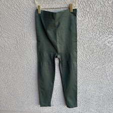 Blanqi Maternity Leggings Sz. XL Over The Belly Pregnancy Forest Olive Green EUC