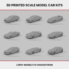 Resin 3d Printed Scale Model Car Kit 124 Diorama Miniature Collectible M-s