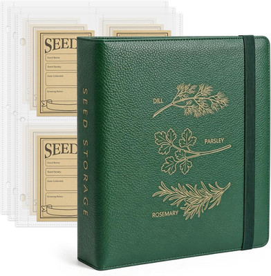 Seed Storage Binder Organizer for 200 Seed Packets 50 Sheets |