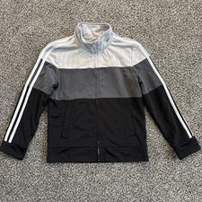 Adidas Colorblock Tricot Track Jacket Size Youth Small 8 Logo Three Stripes
