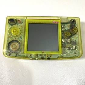 SNK NeoGeo Pocket Color Handheld Console Yellow with Box, Manual Working Japan