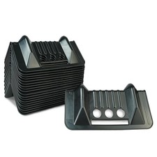 20 PK Black Flatbed Edge Protectors Heavy Duty Tie Down Corner Guard Cargo