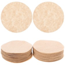 500Pcs Round Coffee Paper Filters - 64mm Unbleached Disposable Filtrate Papers