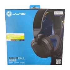 JLab Nightfall wired gaming headset over ear boom mic ps5 ps4 xbox pc New Sealed