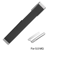 New Whoop 5.0/MG Hydroknit Black Band. Silver Clasp/hook/link Trim.