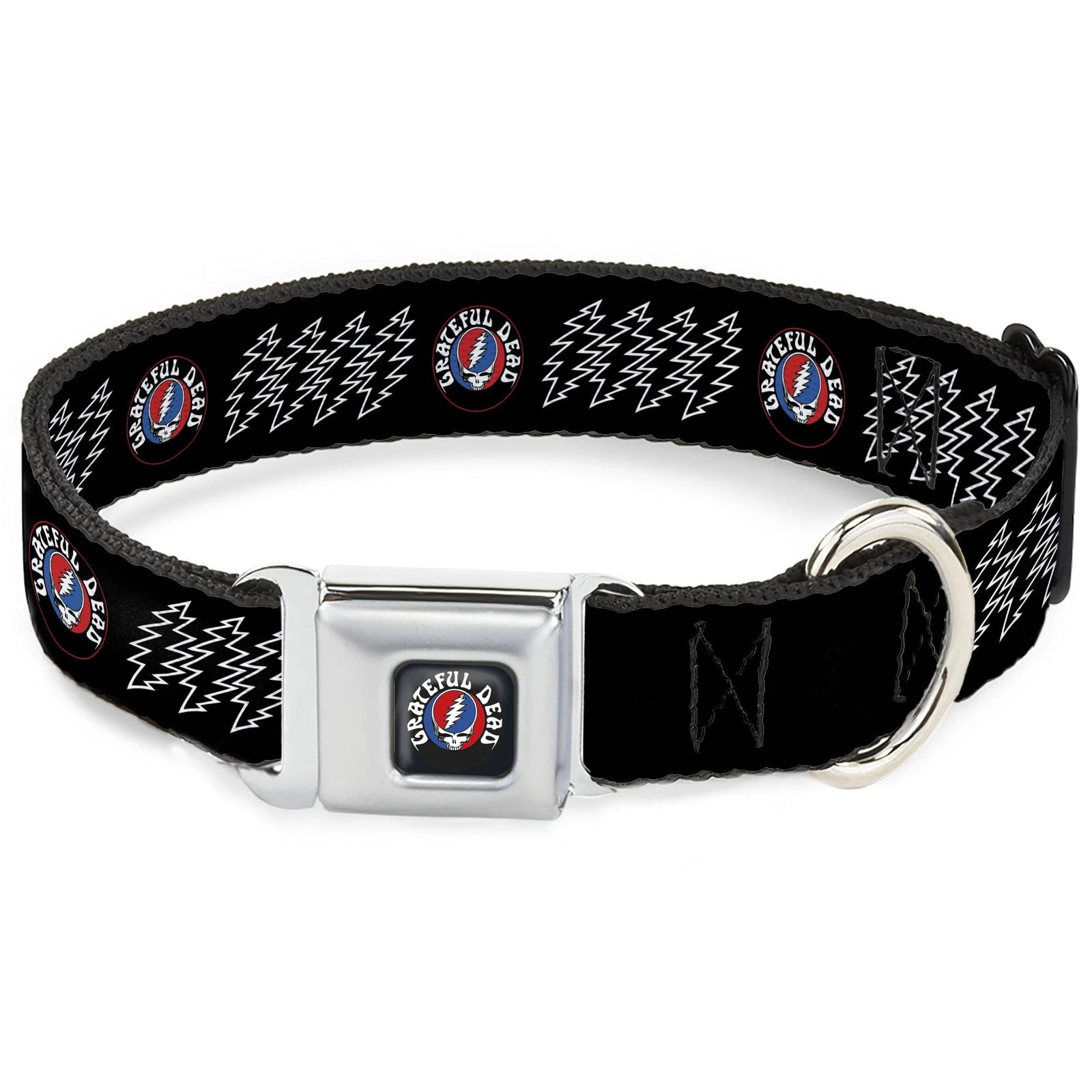 Grateful Dead Pet Collar, Dog Collar Metal Seatbelt Buckle, Grateful (US IMPORT)