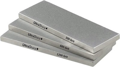 Diamond Sharpening Stone Kit - Coarse/Medium/Extra Fine
